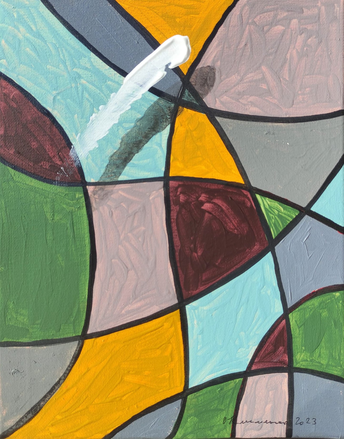 "Flight" - "Політ", 2023, Canvas, acrylic, 30x24 cm, Olena Klymenko.