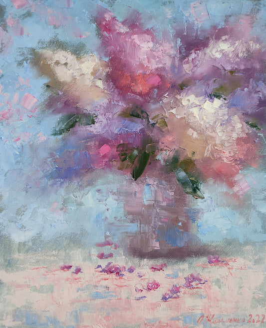 "Fragrant Blooms" - "Духмяні", 2022, Canvas, oil, 46x38 cm, Olena Klymenko.