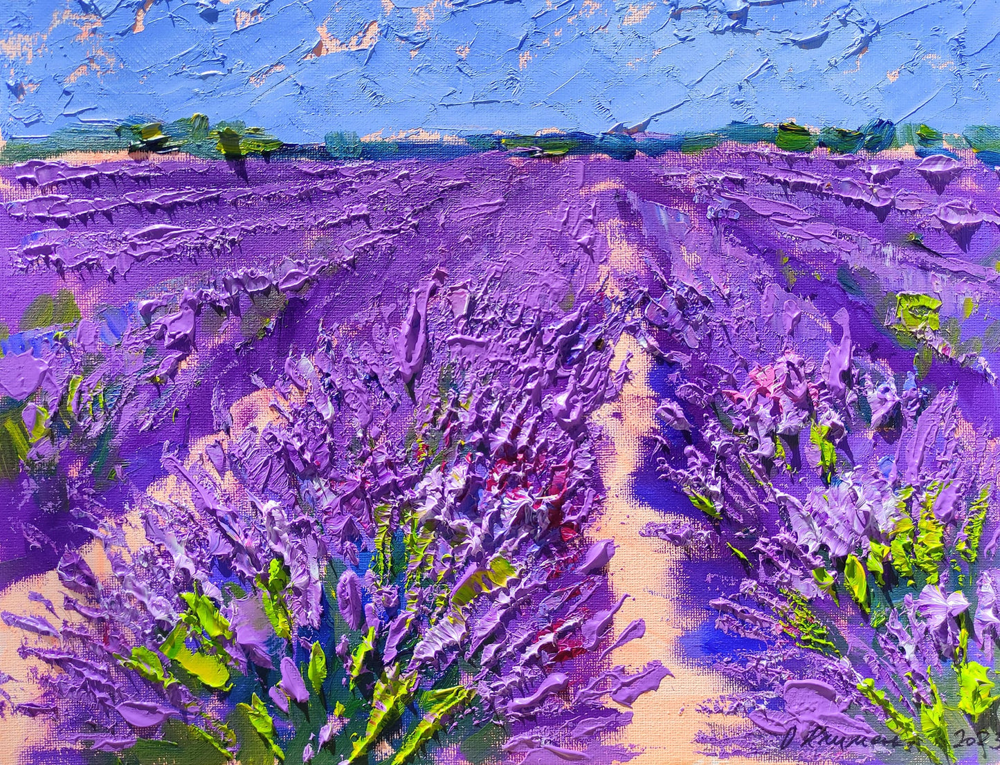 "Lavender" - "Лаванда", 2023, 27х35 см, Canvas, oil, Olena Klymenko.