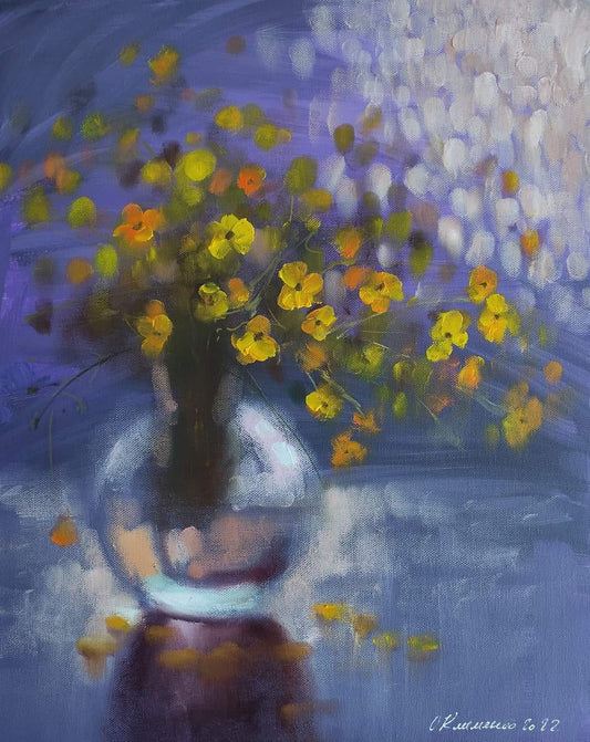 "Bouquet" - "Букет", 2022, Canvas, acrylic, 40x30 cm, Olena Klymenko.