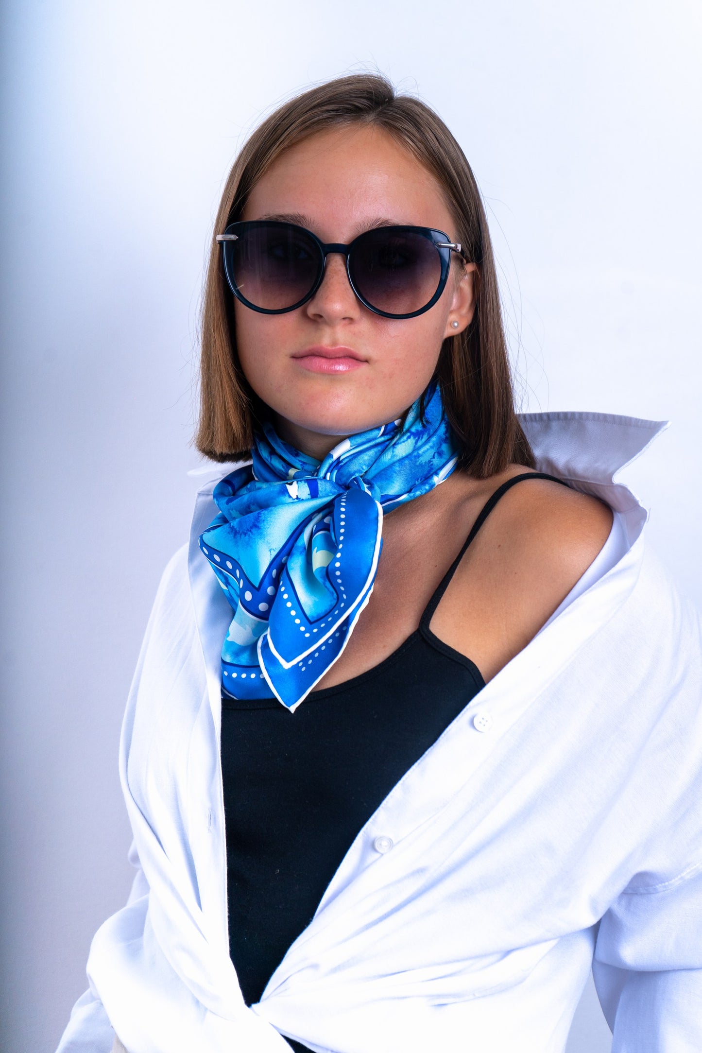 🌊 Foulard en soie “Souffle de la mer” — Édition limitée 🌊