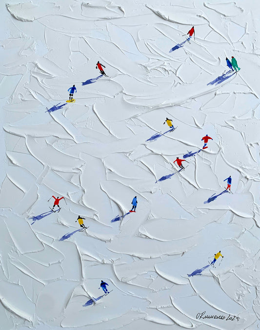 Winter Trajectories, 2025, 50х40 сm.